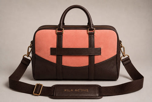 The Coral Suede Luxury Gym Bag