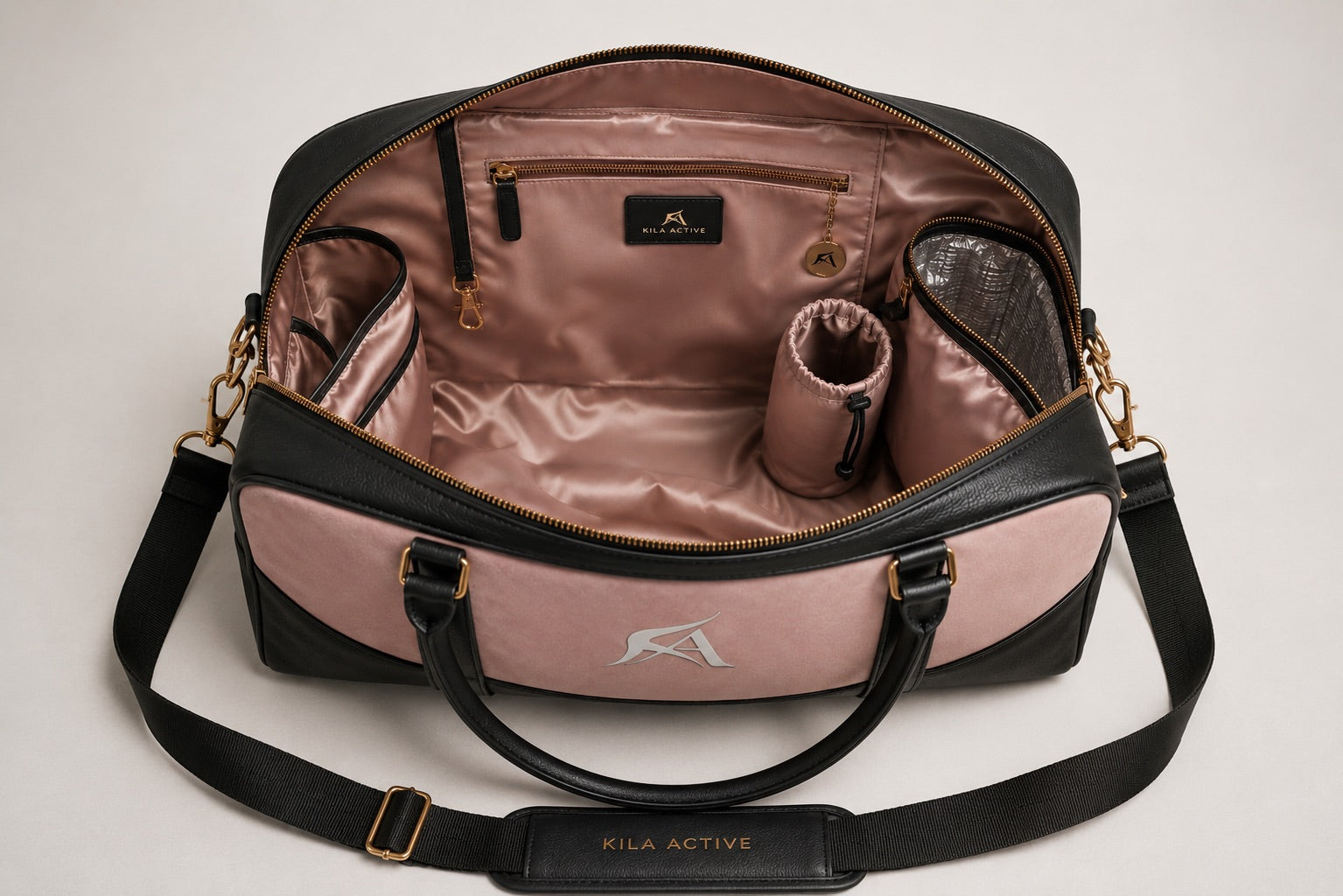 The Pink Suede Luxury Gym Bag