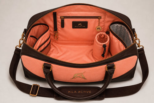 The Coral Suede Luxury Gym Bag